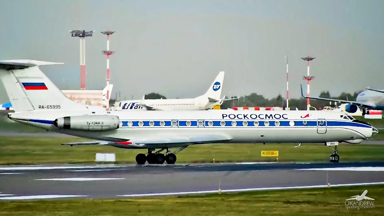 Ту-134 Взлёт свечкой из Внуково
