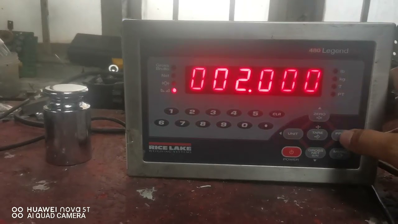 calibration of rice lake 480