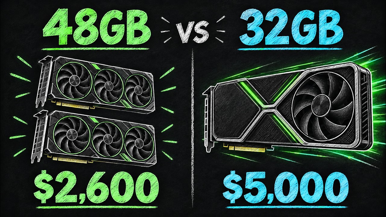 RTX 5090 vs 2 RTX 3090 for Local AI: What's Worth It?