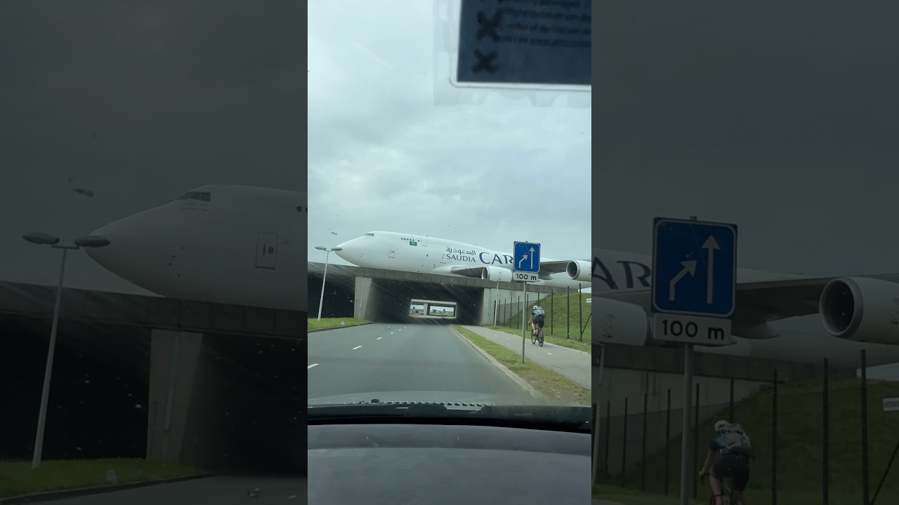 BOEING 747-45E SAUDIA CARGO GOING TO RUNWAY SCHIPHOL AIRPORT / PLANE SPOTTING