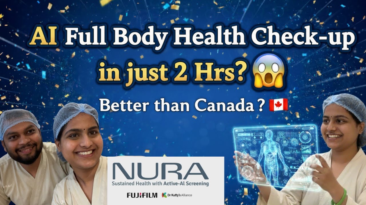 🧠AI తో ఫుల్ బాడీ checkup in India🇮🇳 | NURA AI Health Screening Experience | Better Than Canada?😱VLOG