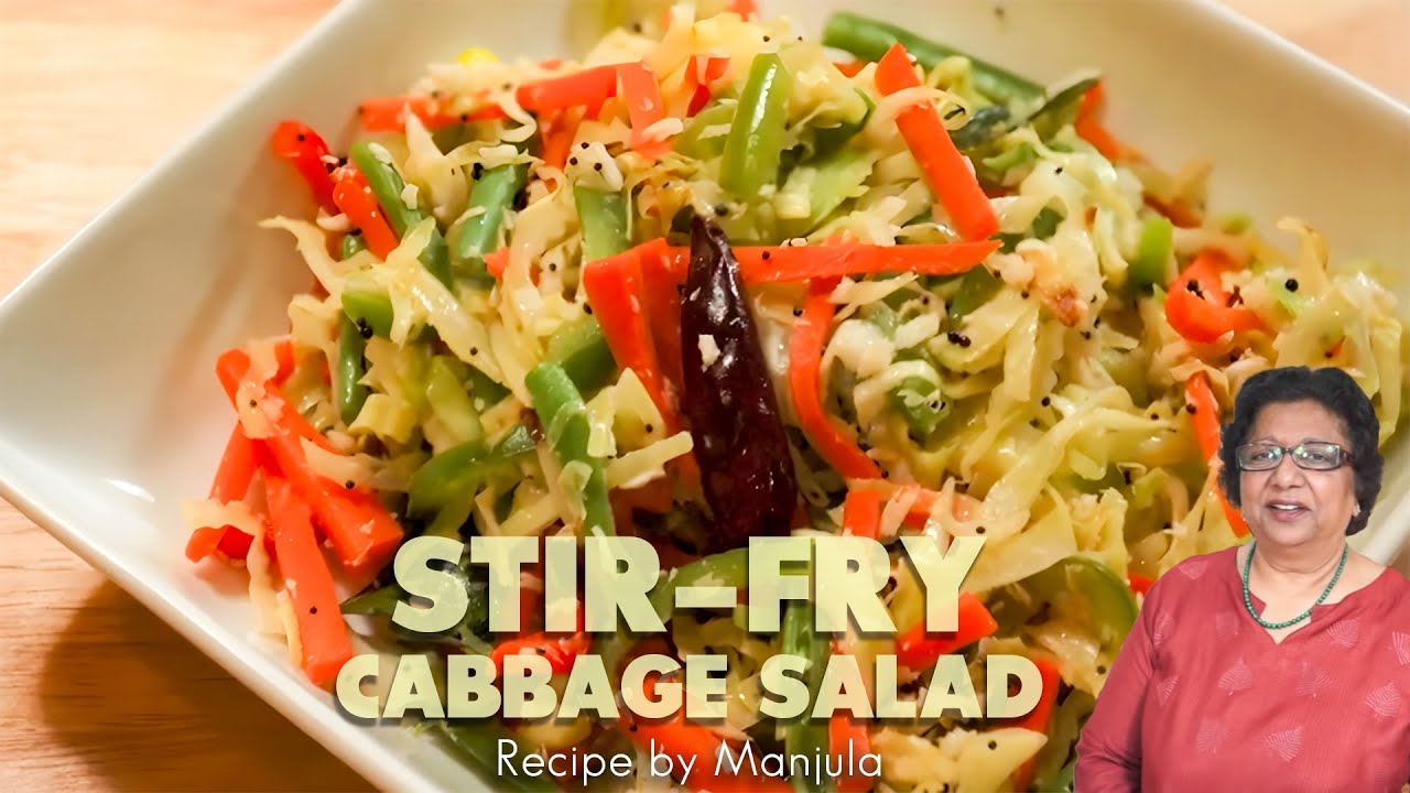 Stir-Fry Cabbage Salad | How to make Stir-Fry Cabbage Salad | Recipe for Stir-Fry Cabbage Salad