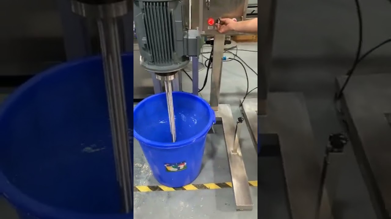 Cosmetic cream paste homogeneity mixing machine