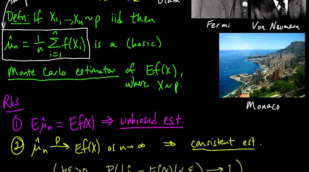(ML 17.3) Monte Carlo approximation