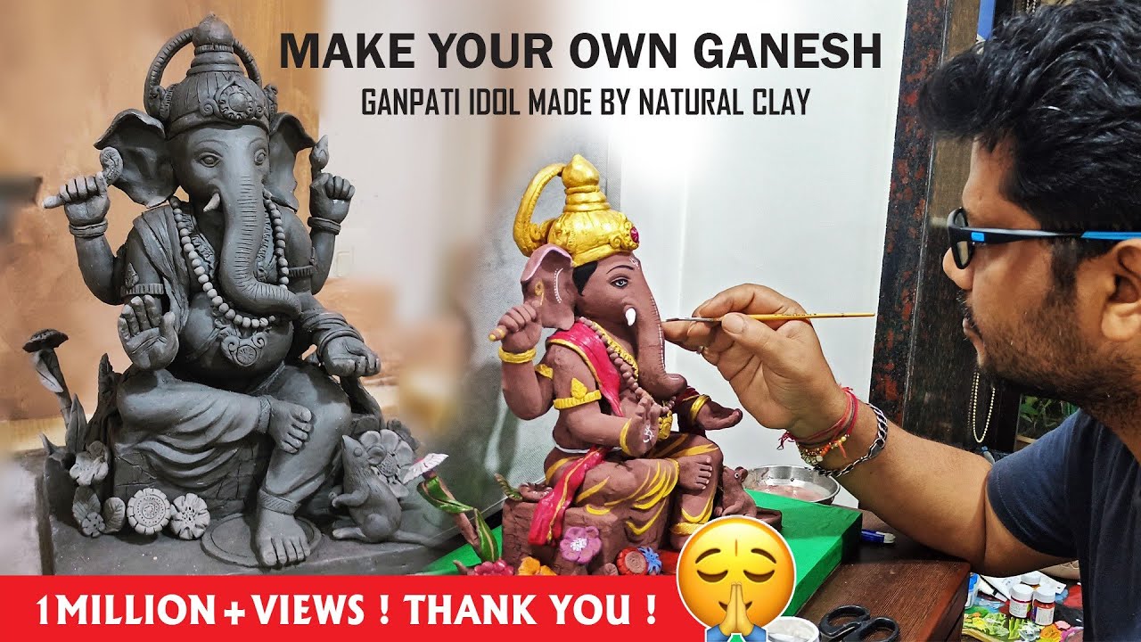 Making Of Ganpati Clay Idol | Fully Detailed