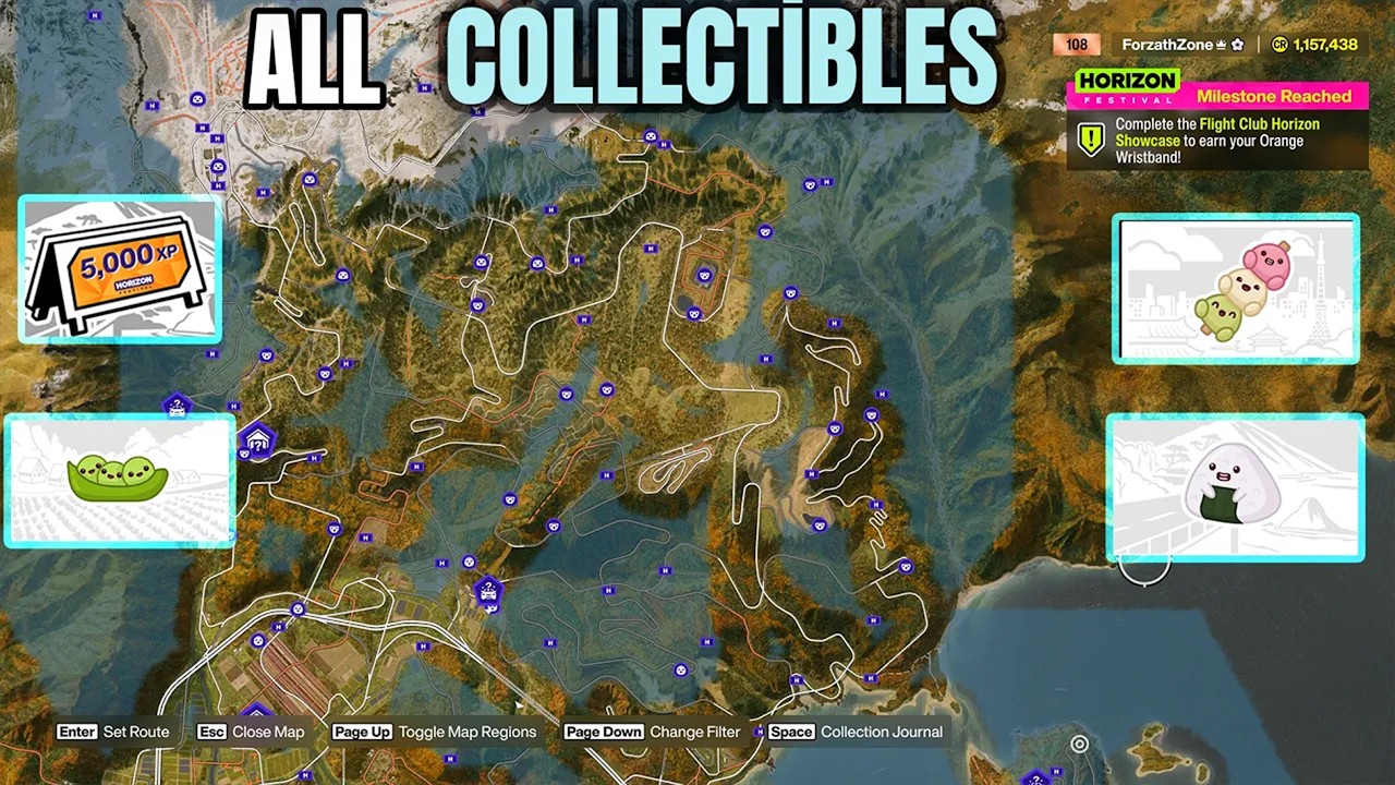 Forza Horizon 6 | All Collectibles | Map Showcase(If you struggled to find it)