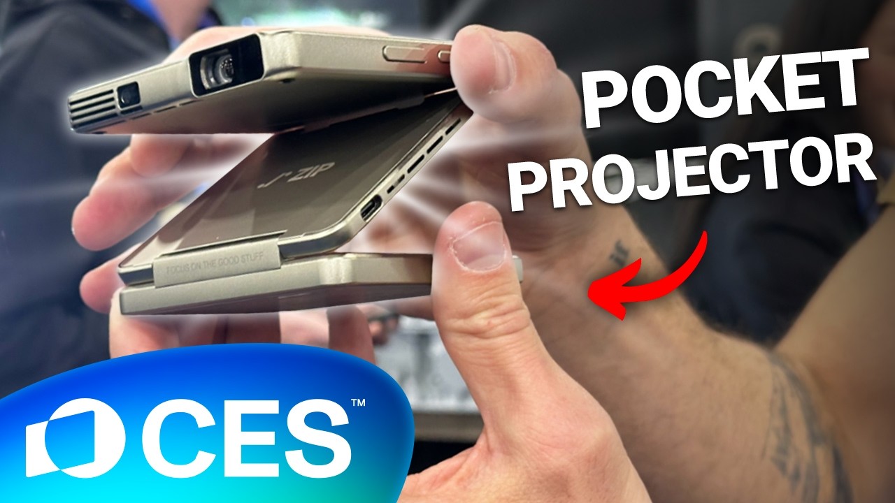 World's First Tri-Fold Pocket Projector at CES 2025