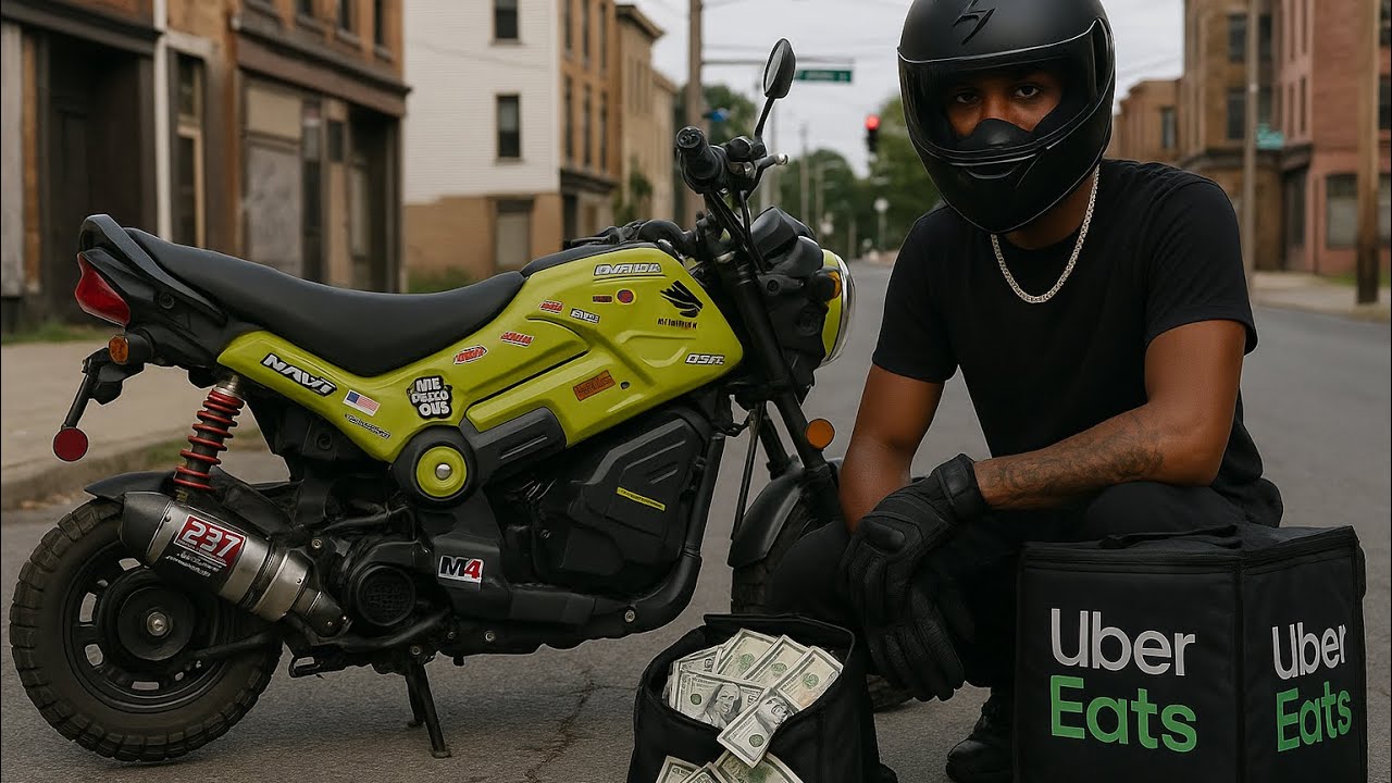 Я заказывала еду через Uber Eats на Honda Navi!