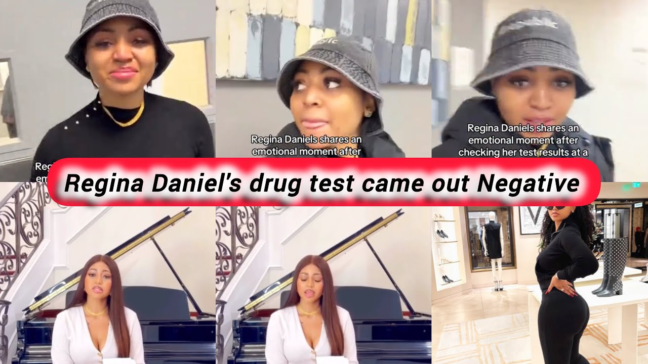 Regina Daniel's shares an emotional story after checking her drug test results at a secure facility.