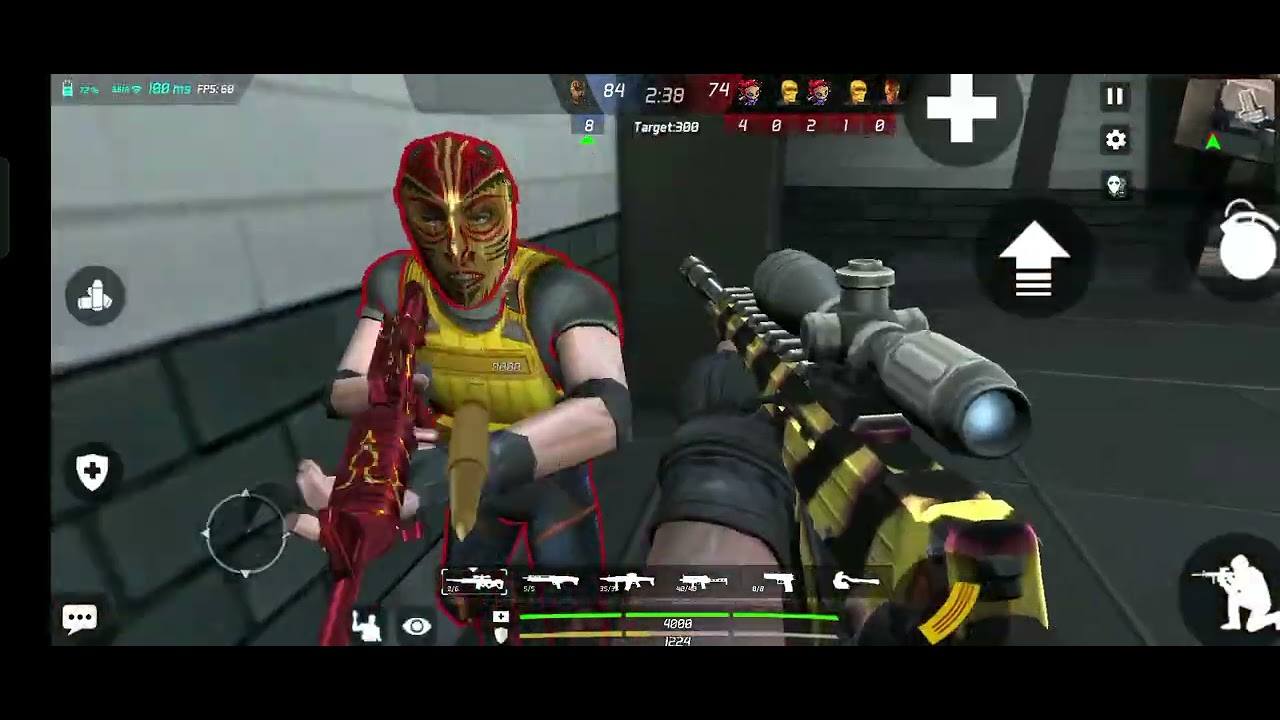 1vs5  Deadly Gameplay Match 😱 || 1vs5 match || Maskgun gameplay