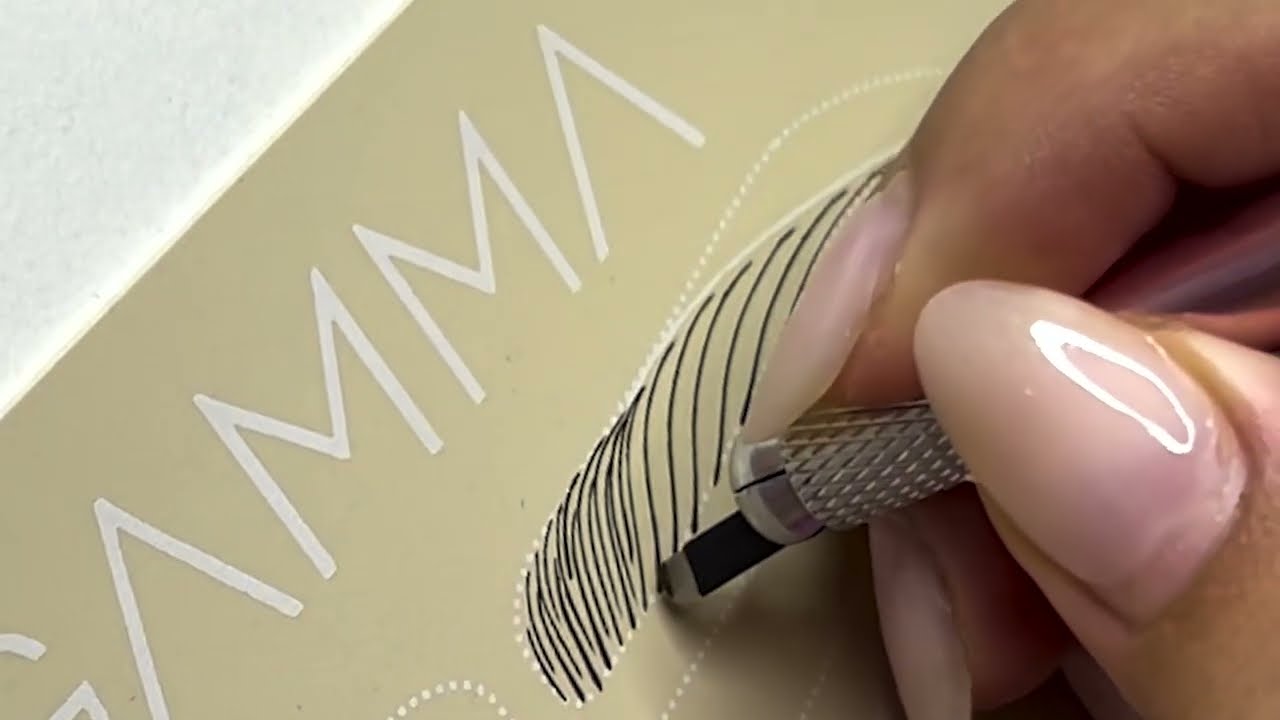 TREINO DE MICROBLADING - PASSO A PASSO - ARQUITETURA DE FIOS