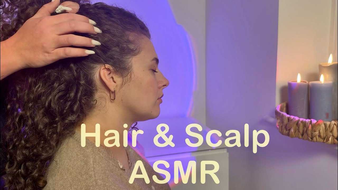 ASMR Scalp Massage & Hair Brushing for Deep Sleep (Stress Relief, no talking)