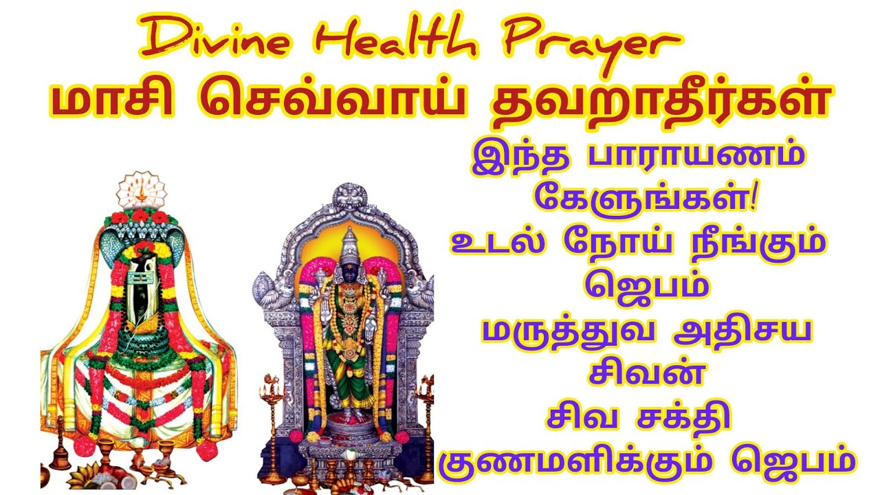 மாசி 3ம் செவ்வாய் தவறாதீர்கள் |மருந்தீஸ்வரர் அஷ்டகம் & திரிபுரசுந்தரி அம்மன் | ஆரோக்கிய பாராயணம்