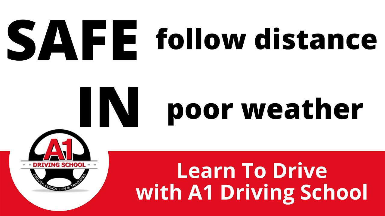 Eps 23: Safe Following Distance in Bad Weather - The 4 Second Rule Explained | A1 Driving School NZ
