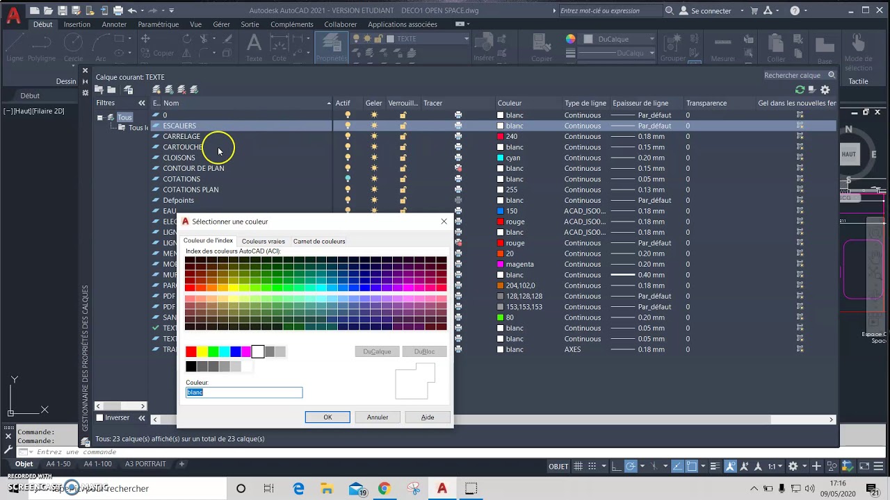Comment créer des calques et importer des types de lignes dans autocad