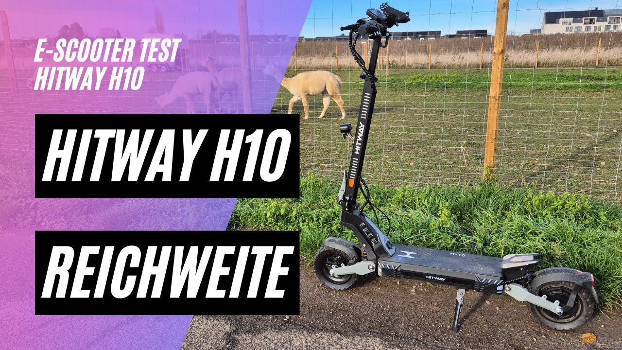 🛴 HITWAY H10 🏆 Reichweitentest (48V; 28,6AH; 500W)