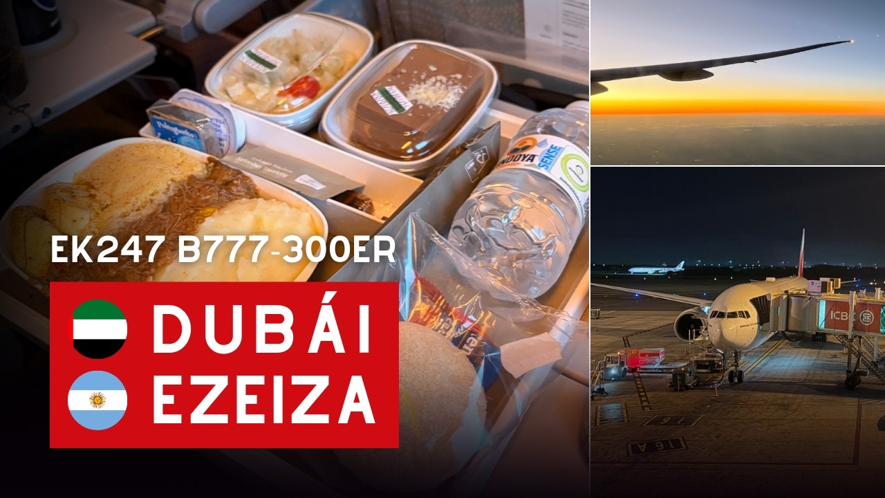 Volando desde Dubái a Buenos Aires con Emirates vía Río de Janeiro en un B777-300 | Crónica de vuelo