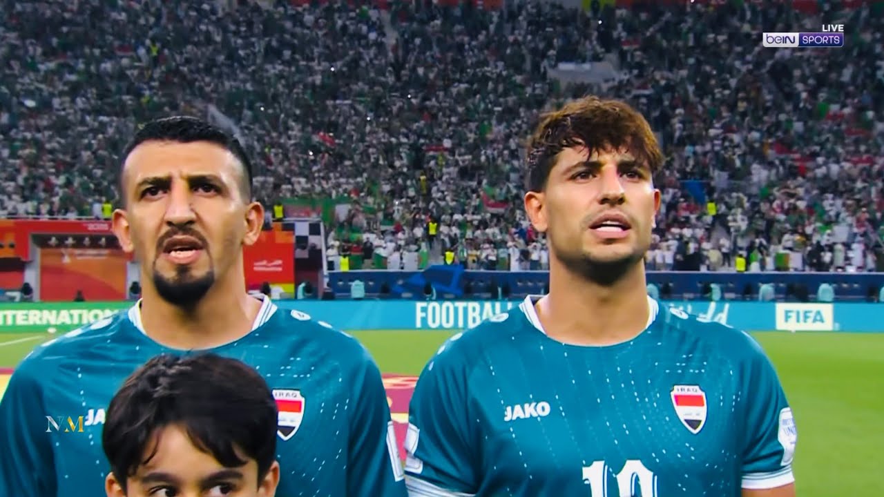 ملخص المباراة العراق والجزائر(2-0) كاس العرب مباراة ناريه ومثيرة جنون حسن العيدروس طرد حسين علي 
