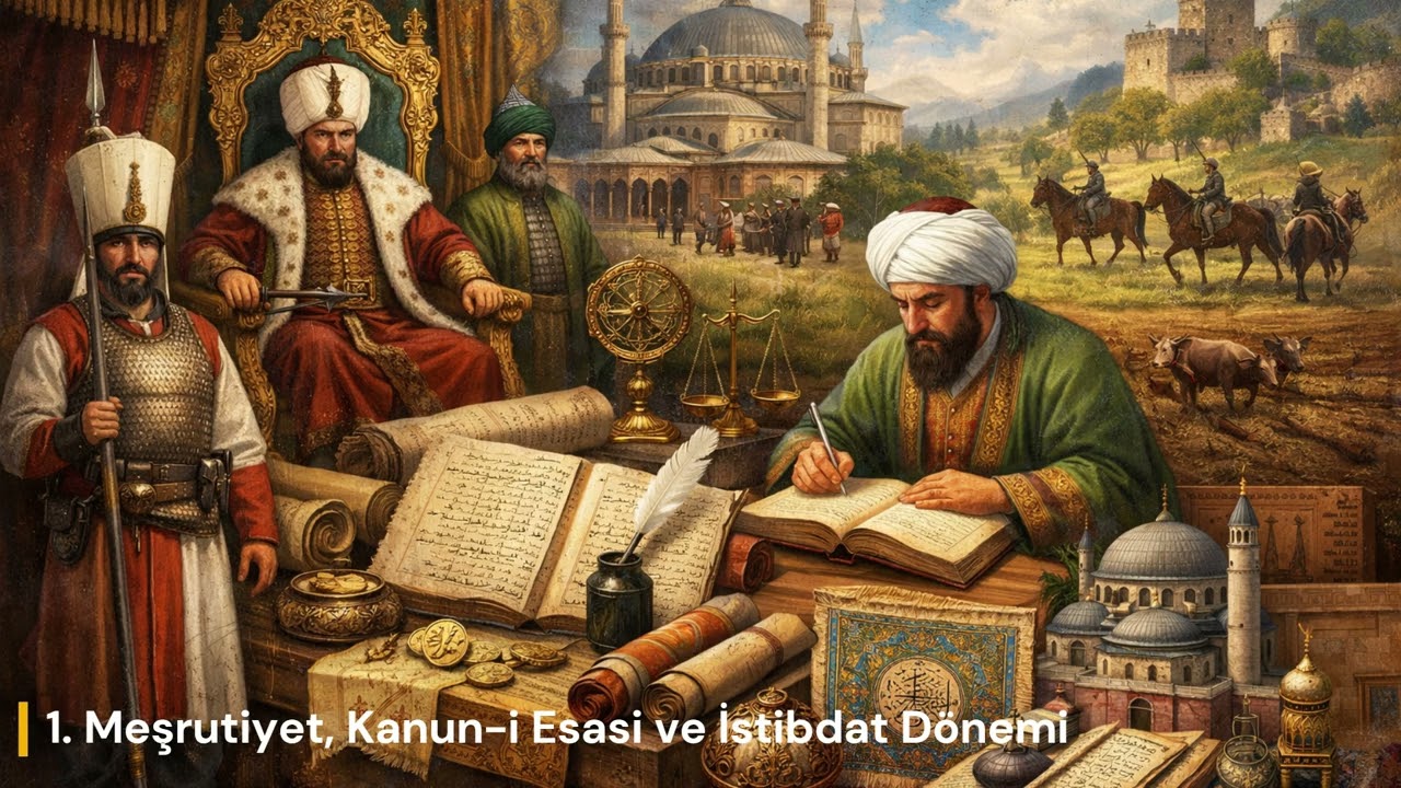 31 KPSS Tarih Podcast | 19.Yüzyıl I. Meşrutiyet, Kanun-i Esasi ve İstibdat Dönemi Özeti!