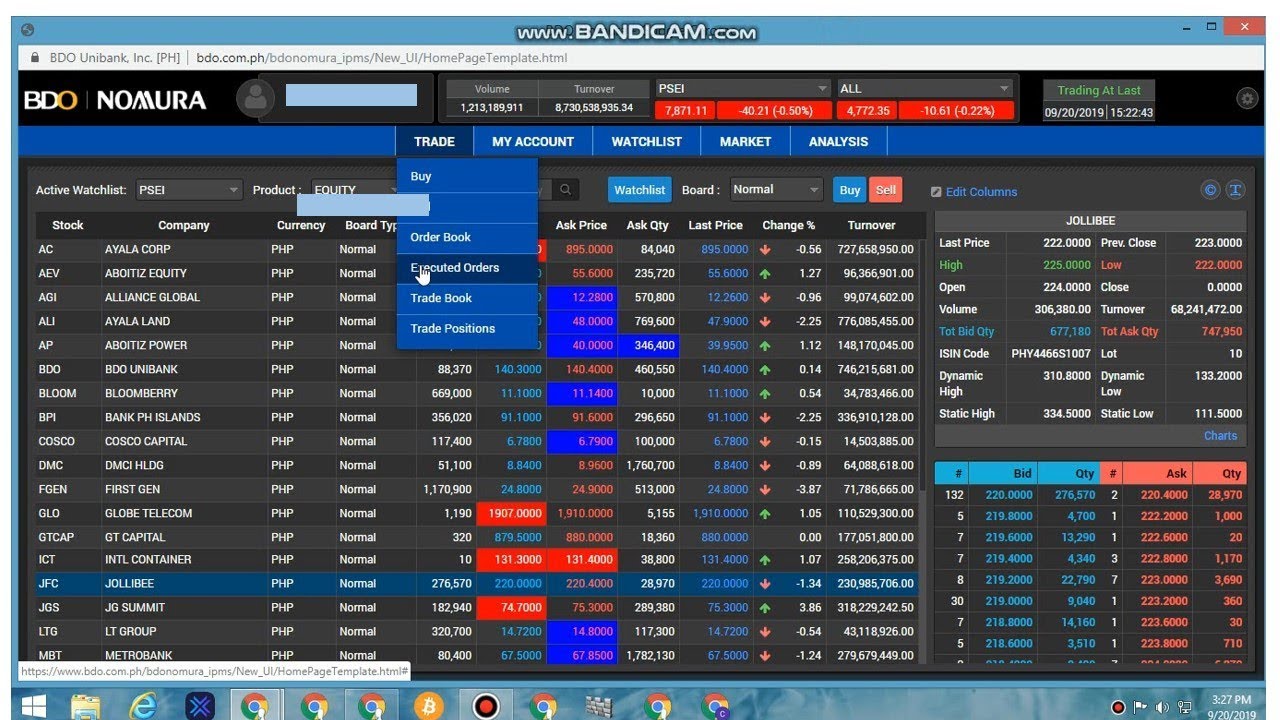 BDO Nomura Trading Account Opening & Buy Stocks