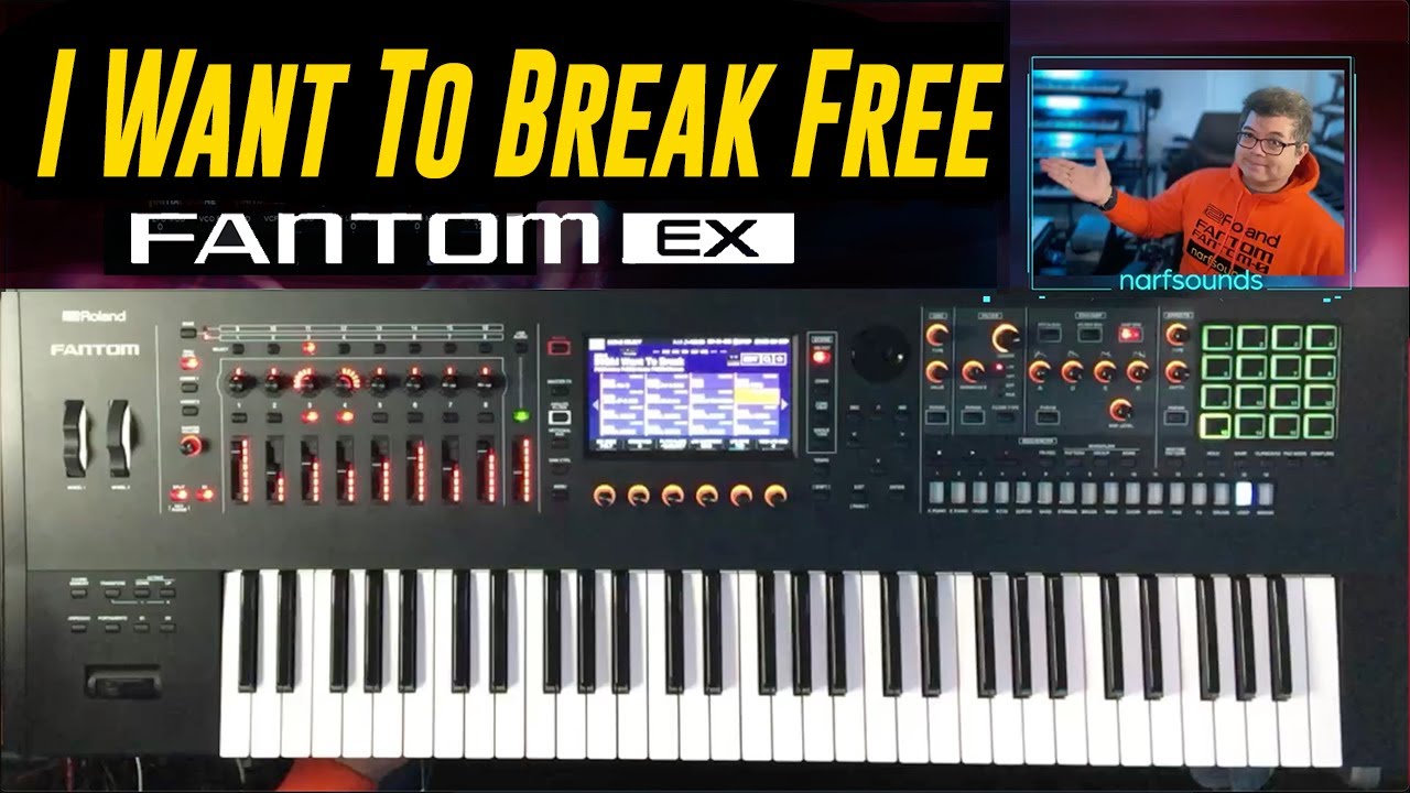 I Want To Break Free Queen Roland Fantom EX | Jupiter-8 ACB & Synth Model Synth Cover Sounds