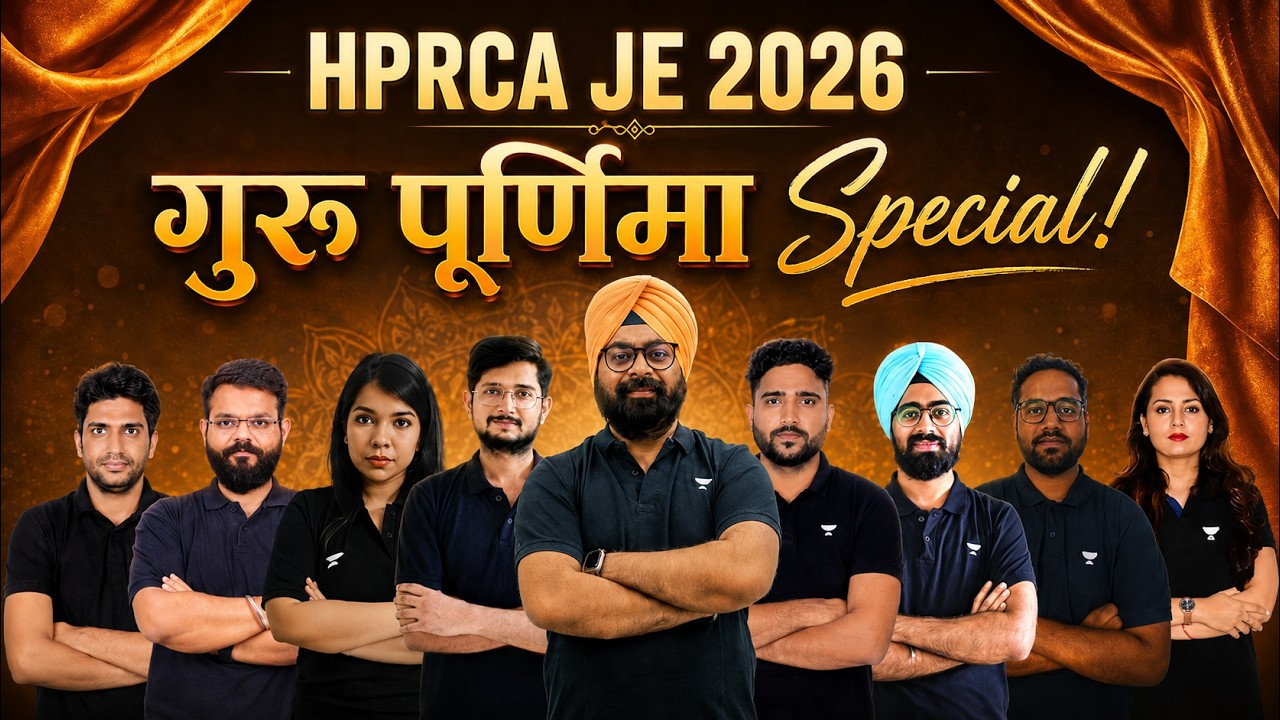 HPRCA JE 2026 | Guru Purnima Special 🌸
