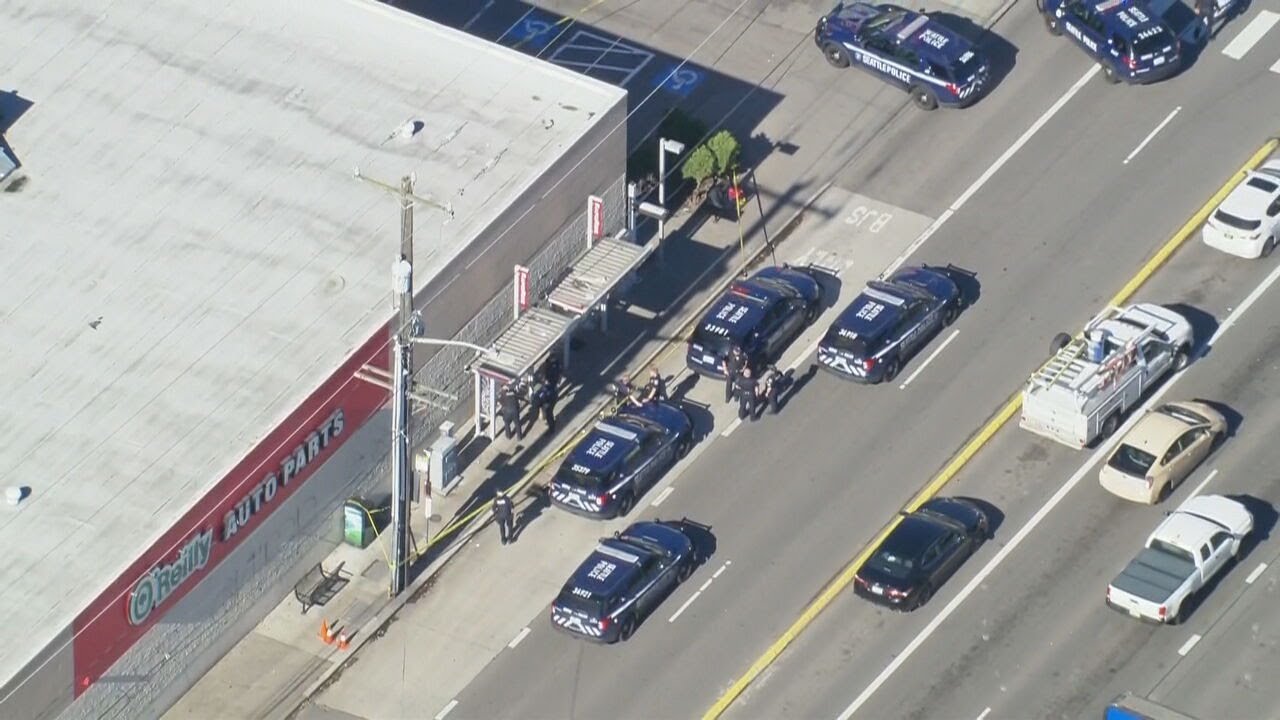 WATCH: Aerial view of a shooting scene in north Seattle Wednesday