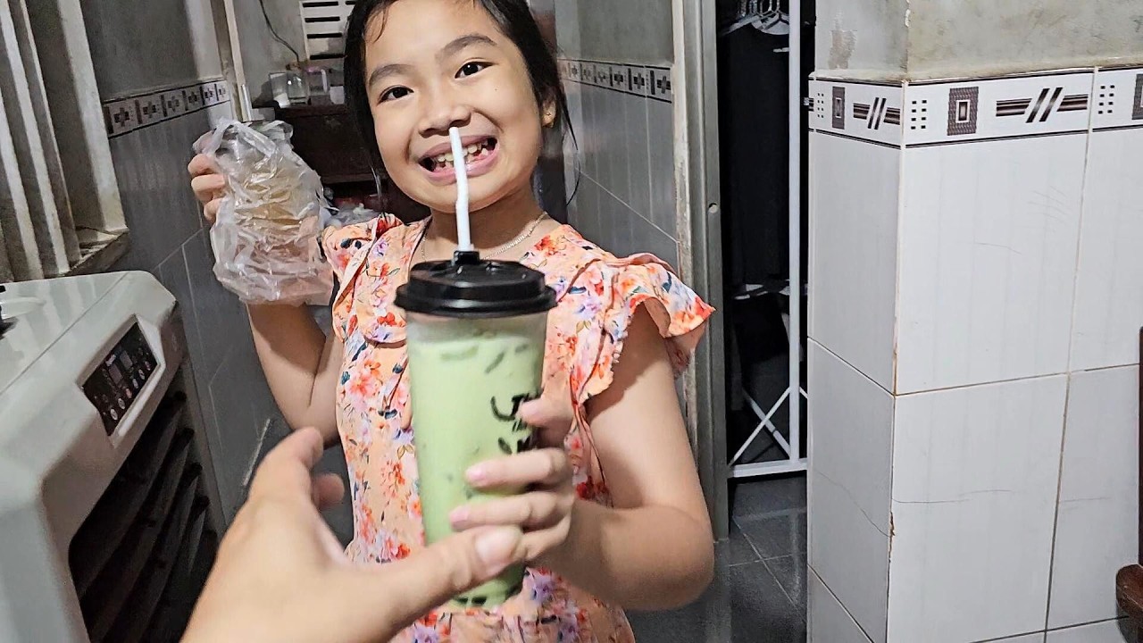 🧋🍵🍃 Muội đi mua trà sữa matcha cho anh hai 😮💖 Xí Mụi Food 1591