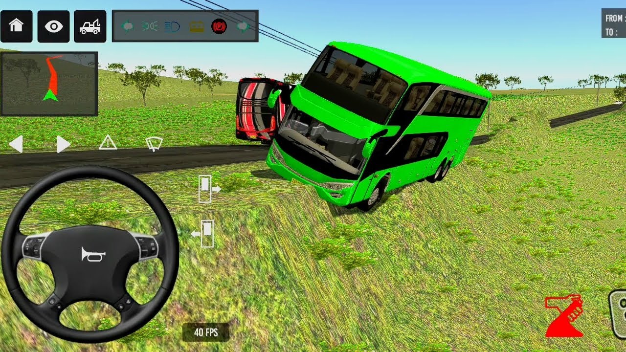 Bus simulator indonesia👮‍♂️🚍ll new bus simulator indonesia🎮💥l euro coach bus  #simulator #games