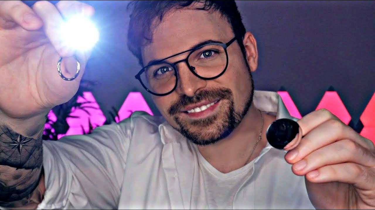 ASMR &Auml;rzte Untersuchen DICH (Cranial Nerve Exam, Zahnarzt, Augenarzt, Ohrenarzt)