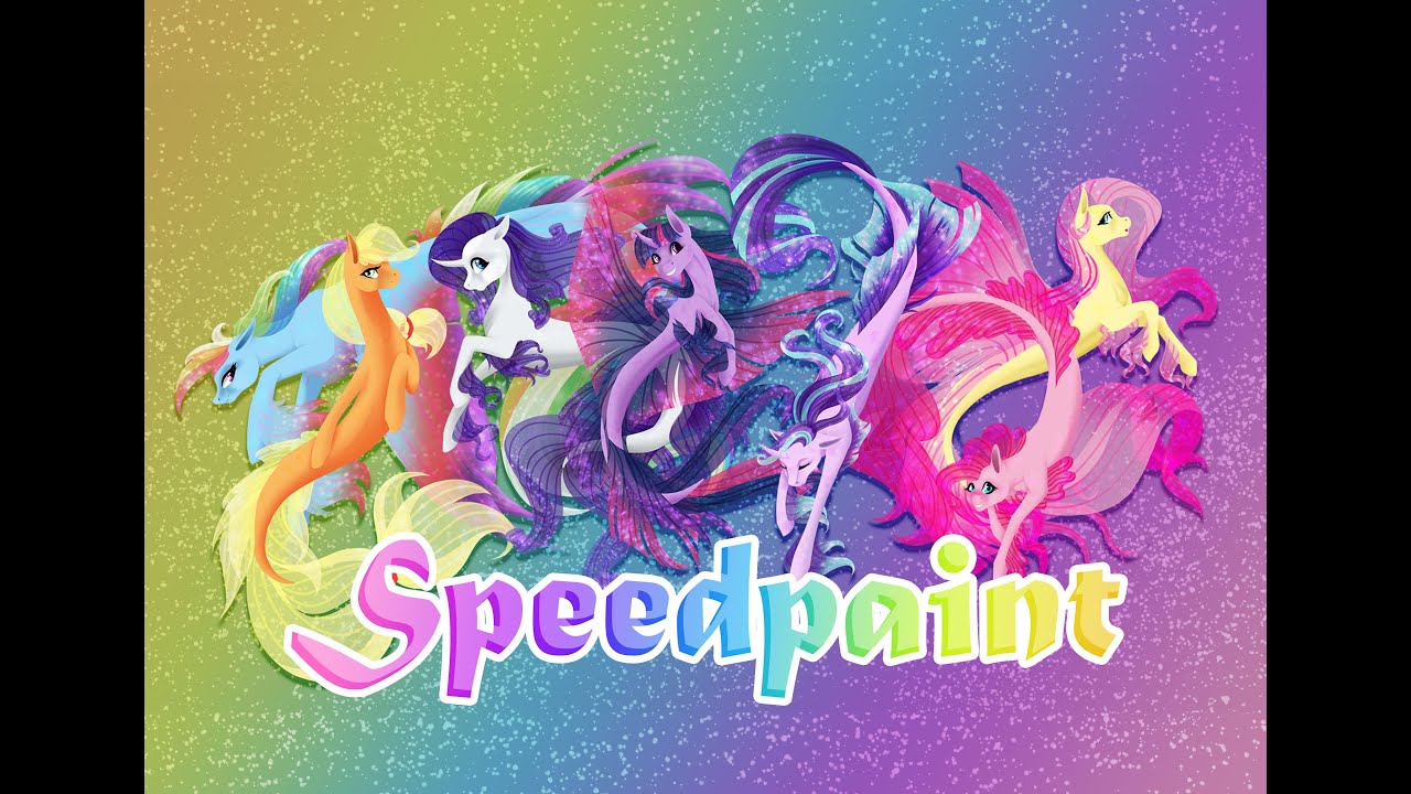 [MLP speedpaint] Seapony Mane 7