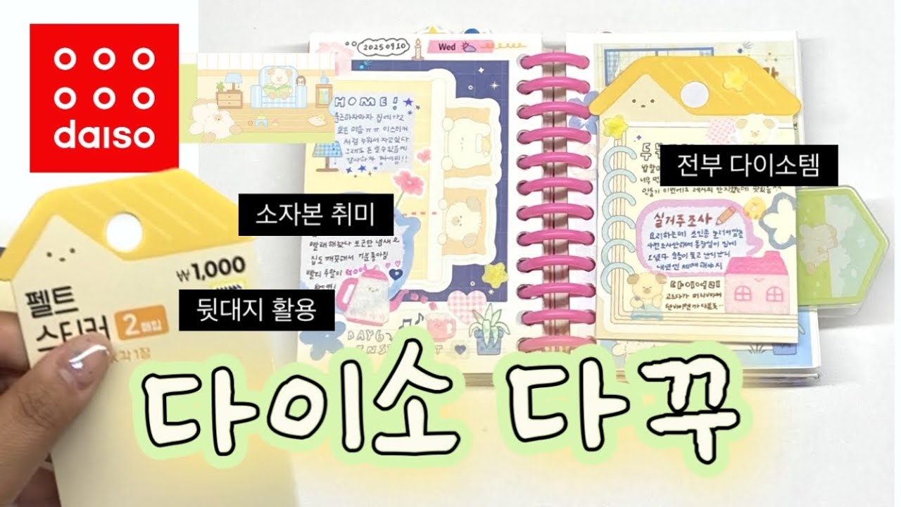 이 영상 보면 다이소에 가게 될 걸(아님말고) · 다이소 신상 디어홈 다꾸