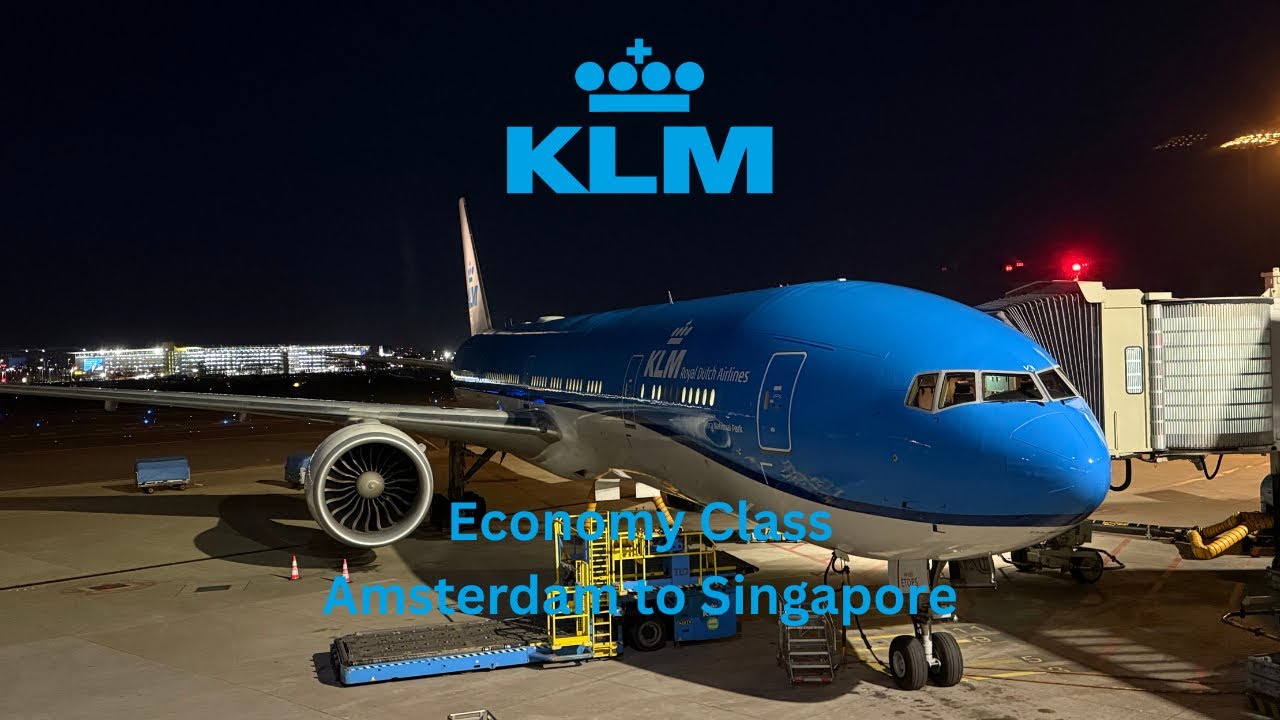 KLM Royal Dutch Airlines | Boeing 777-300 | Economy Class | Amsterdam to Singapore