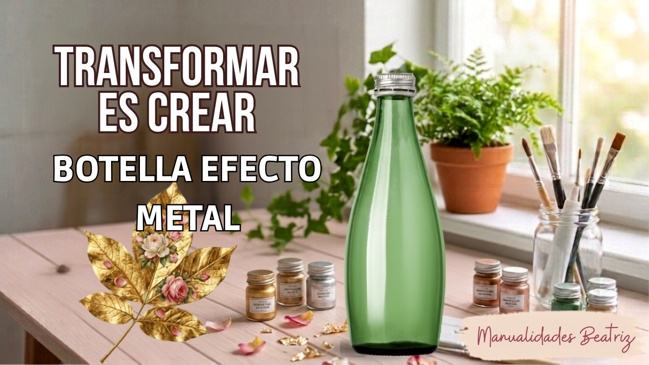 ¡Increíble! Convierte un botellón de vidrio en una pieza de ZINC industrial (Paso a paso)