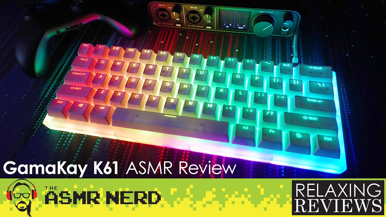 ᵀᶦⁿʸ ᵇᵒᵃʳᵈ BIG RGB 🔴🟢🔵 | GamaKay K61 Hot-Swap Acrylic 60% Mechanical Keyboard ASMR Review & Typing