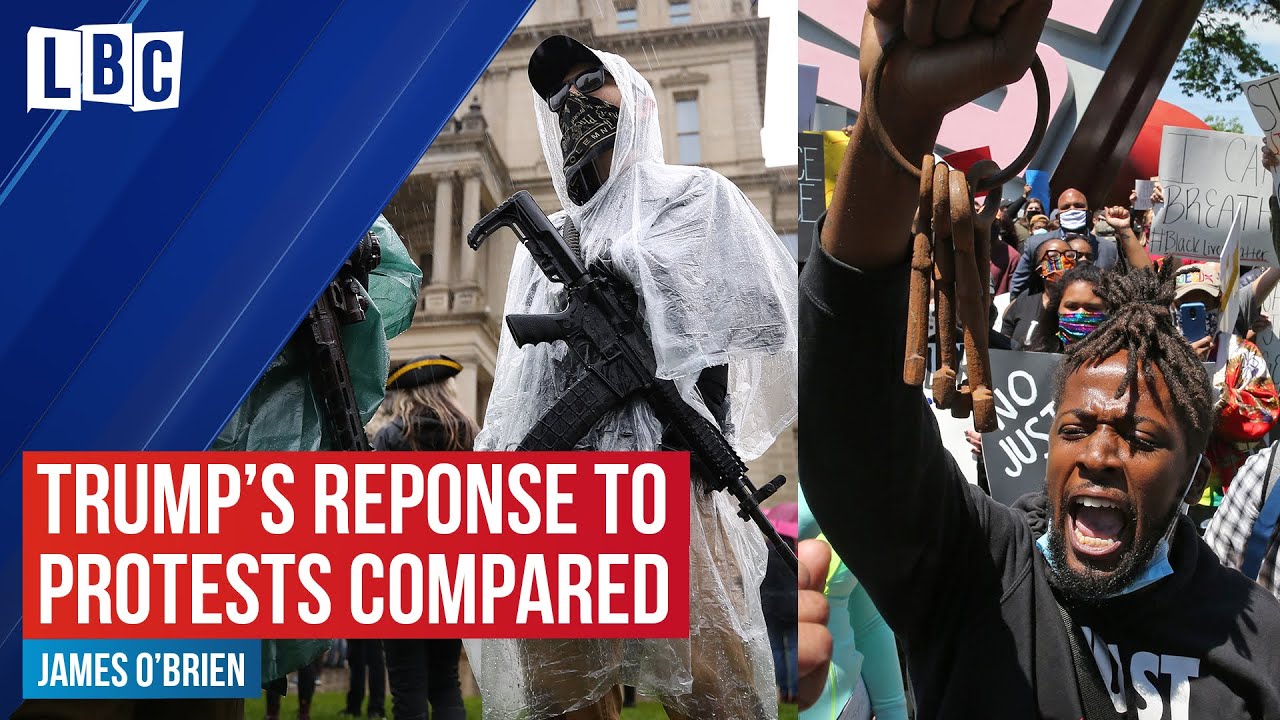 James O'Brien contrasts Donald Trump's response to two different protests | LBC