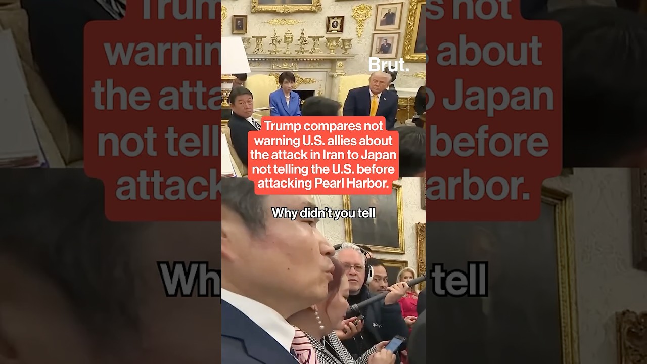Trump compares the war in Iran to the attack on Pearl Harbor