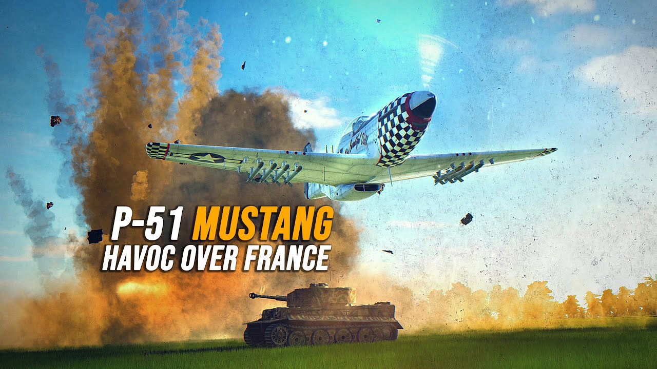 Истребитель P-51 Mustang Havoc над Францией | Цифровой боевой симулятор | DCS |