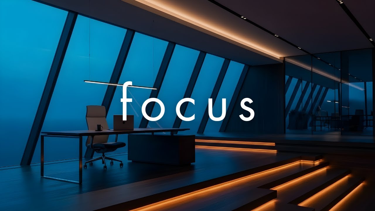 FOCUS Music • Quiet Luxury Night Office for Deep Work (No Distractions)