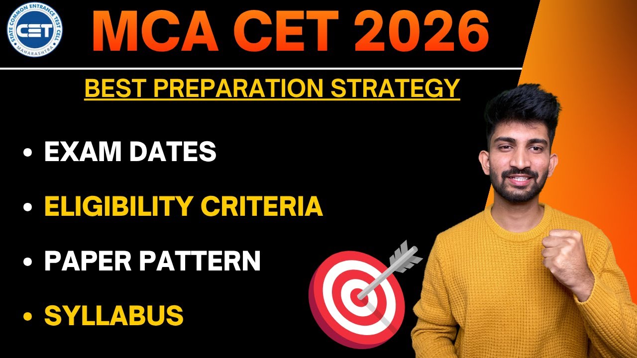 MCA CET 2026 Exam Dates and Eligibility Criteria | Mca cet 2026 Preparation