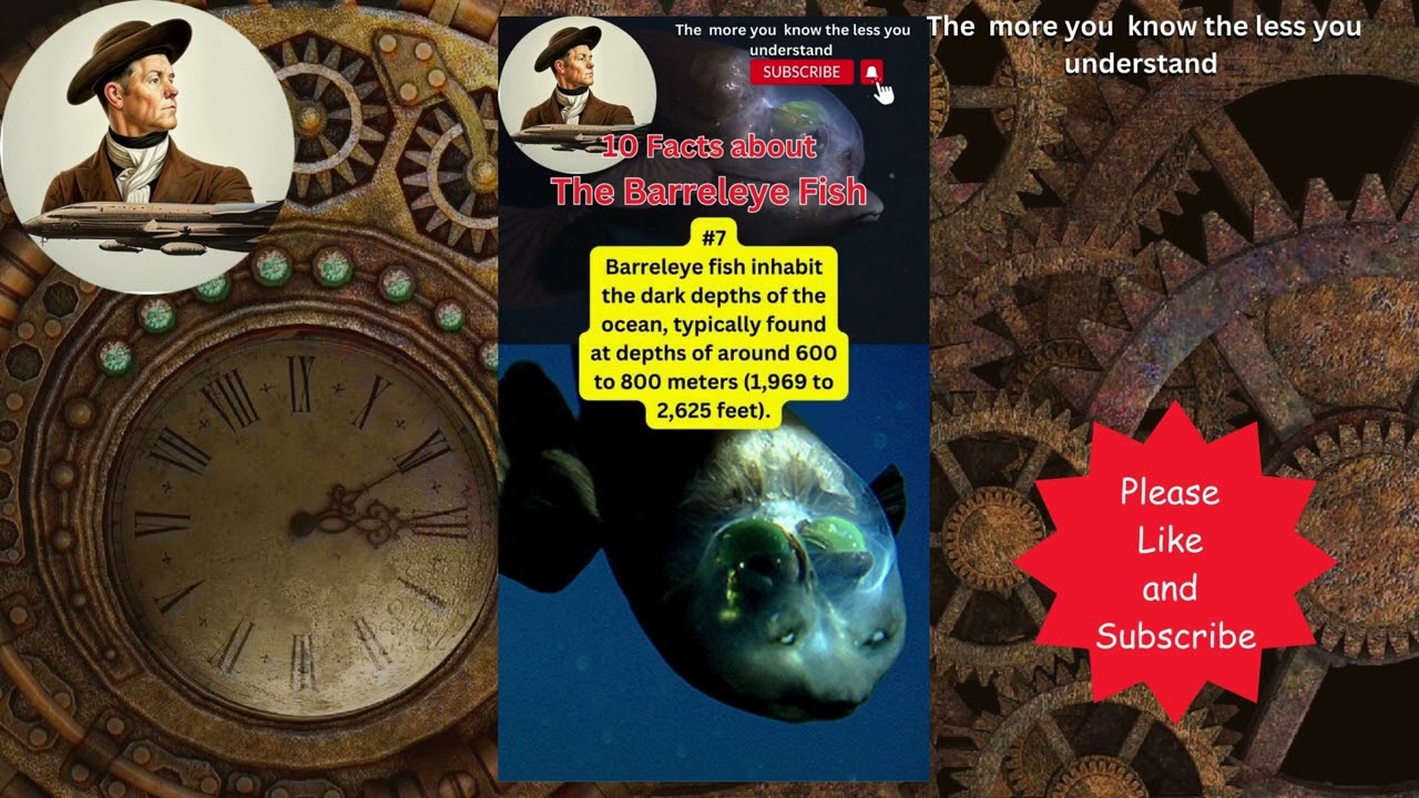 10 Facts About The Barreleye Fish #weird #animals #nature @TheArchimedesFiles