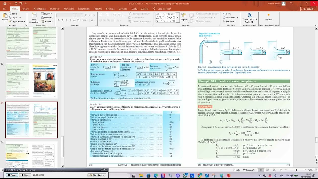 14 LEZIONE ESERCIZIO DETERMINAZIONE CURVE IMPIANTO