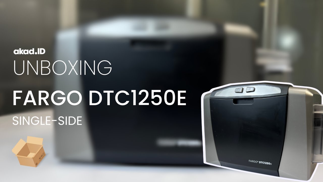 Unboxing | Impressora de Cartão PVC Impressora HID Fargo DTC1250e Single-Side