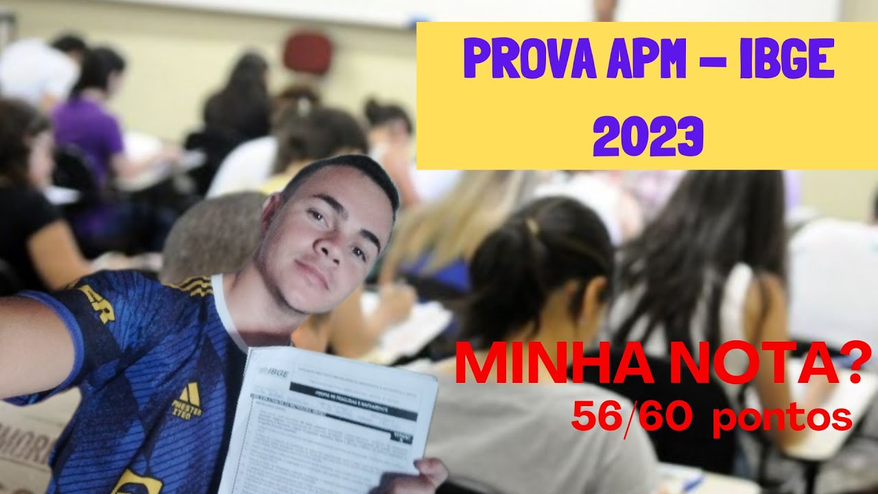 O que achei da prova de APM - IBGE 2023 | Qual minha nota? PASSEI ??!!