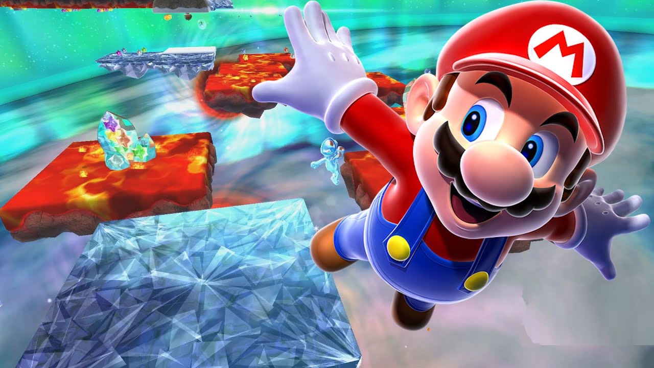 Super Mario Galaxy: FIRE and ICE Galaxies, Bowser Boss Fight + More!! (First Playthrough)