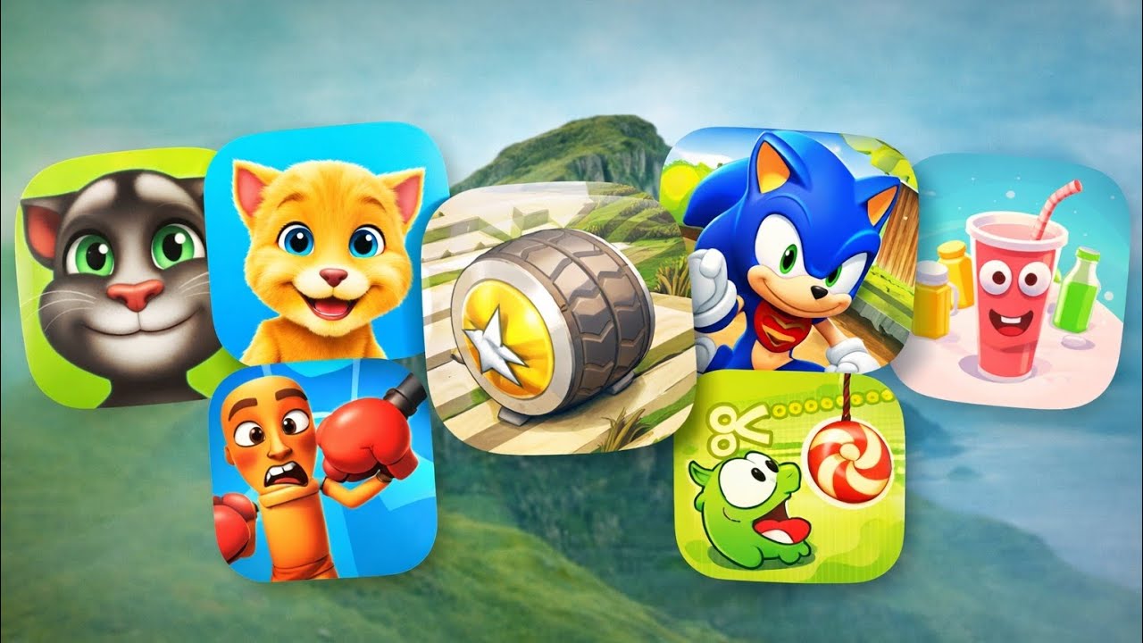My Talking Tom, My Talking Ginger, Rollance, Sonic Bom, Rapid Punch Herro, My Tom Geroy, Juice Run 