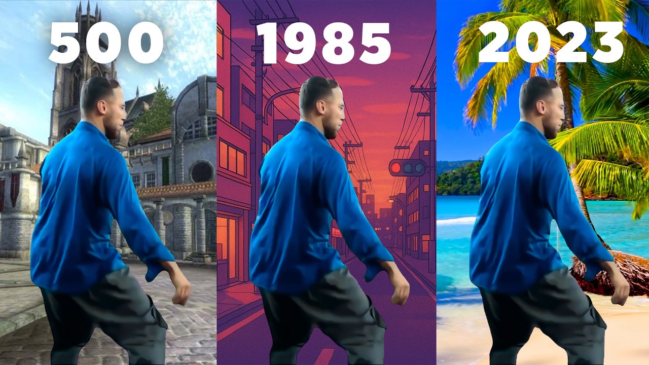 BLUE SHIRT GUY DANCE in Different Years