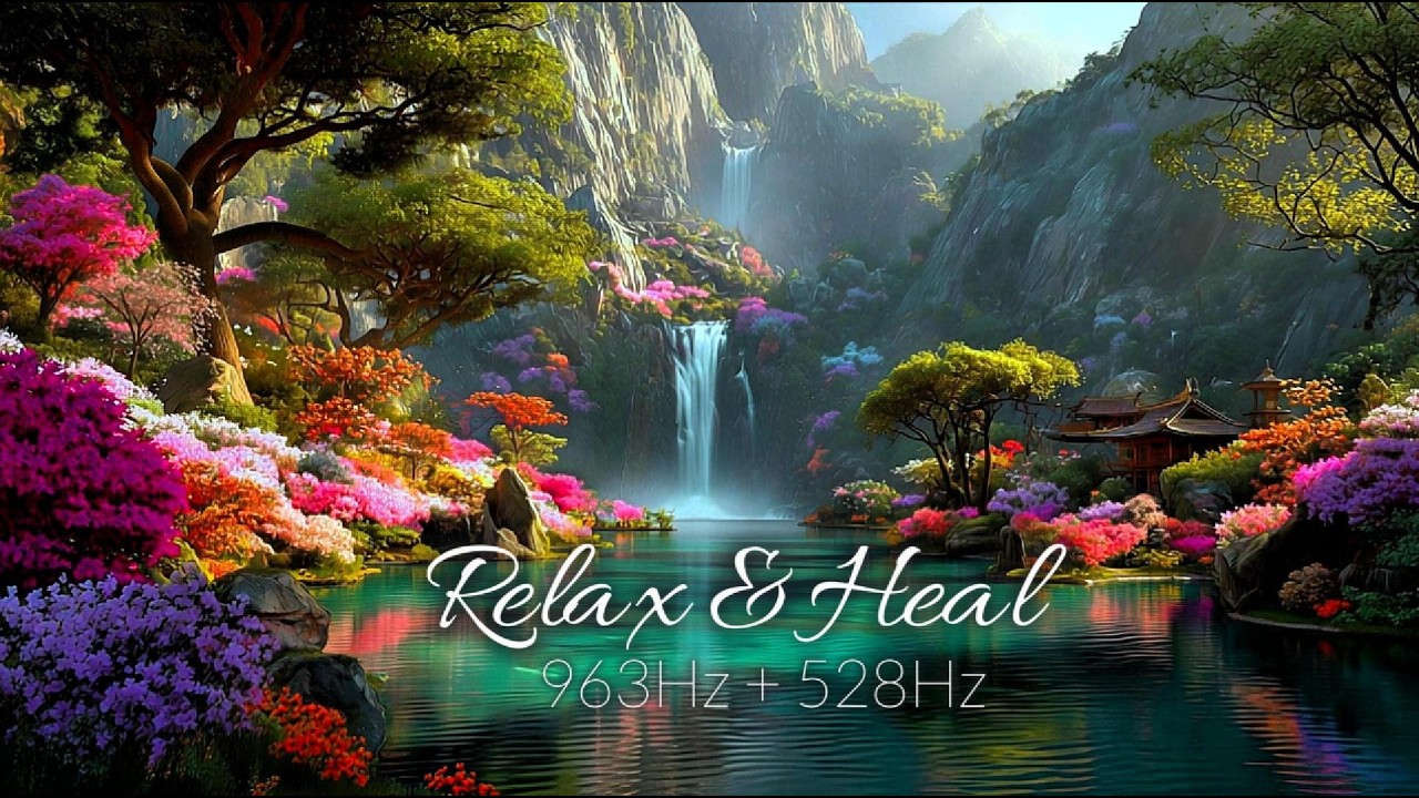 Lower Cortisol Fast 🔥 528Hz + 963Hz Cellular Healing Music for Anxiety Relief & Sleep