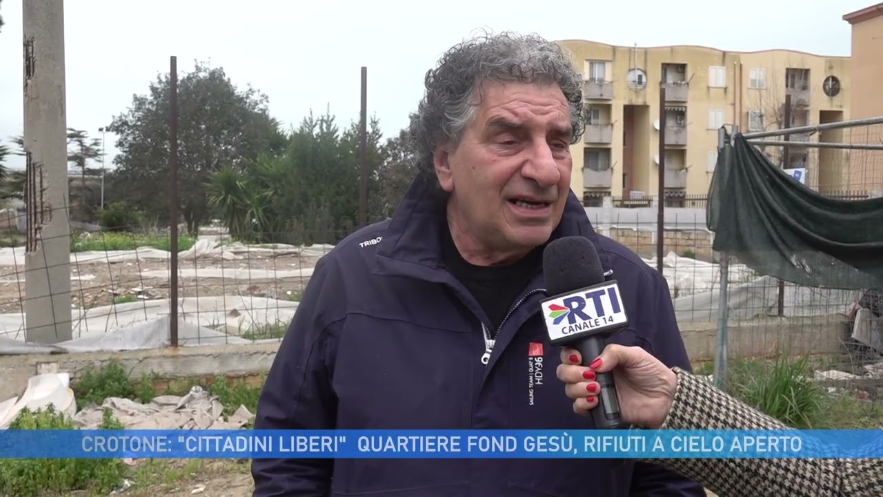 CROTONE: CITTADINI LIBERI RIFUTI A CIELO APERTO A FONDO GESU'