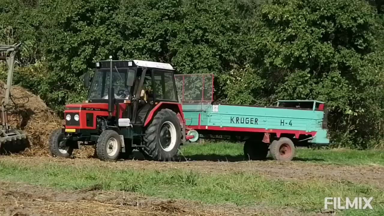Rozhazování hnoje_Zetor3011+UNHZ500, Zetor7011+KRUGER H4, Orba_Zetor7745Plus+Privat Roto 330